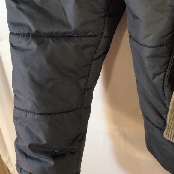 Prana Men’s Waylen Puffer Jacket Gray Size Large Bomber Sherpa Collar Corduroy - Picture 7 of 12